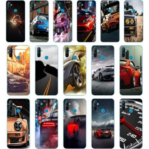 21 car gift Soft Silicone Tpu Cover phone Case for OPPO A1K A5S A7 AX7 A5 A9 2020 Realme C3 Case
