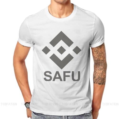 Binance SAFU Harajuku TShirt Binance BNB Crypto TRX Coin Crytopcurrency Printing Streetwear T Shirt Male Tee Gift Clothes