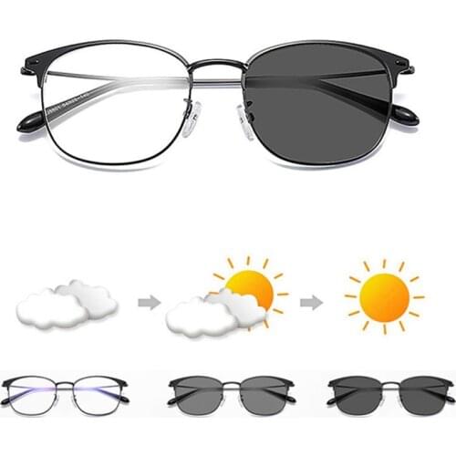 Fashion Photochromic Sunglasses Men Women Chameleon Polarized Sun Glasses Anti-glare Driving Eyeglasses UV400