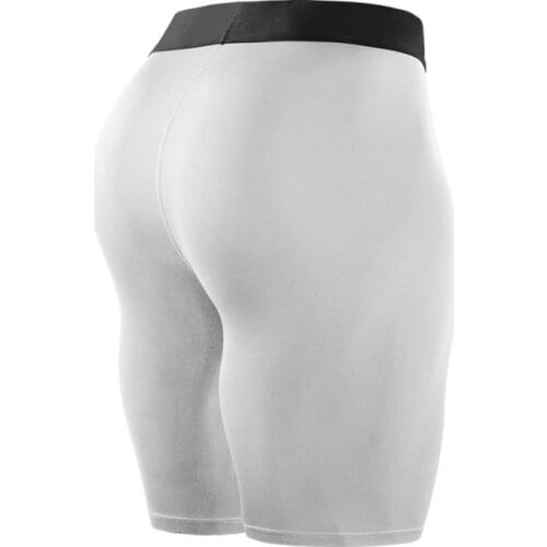 Men Quick-drying Breathable Elastic High Waist Yoga Slant Pocket Running Training Sports Tight-fitting Stretch Fitness Shorts