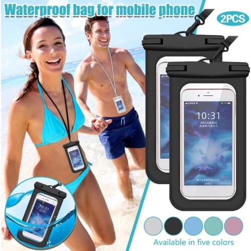 Swimming Bags Floating Waterproof Phone Case Waterproof Pouch Cell Phone Dry Bag For Phone Water Sports Beach Pool Skiing #P2