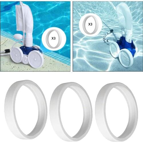 3-Pack Pool Cleaner Tire Replacement - Compatible with Polaris 180, 280, 360, 380 | Heavy Duty