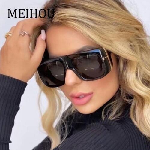 Oversized Brand Sunglasses Woman Men Unisex Fashion Shield Gradient T Sun Glasses Women Vintage Shades Oculos De Sol