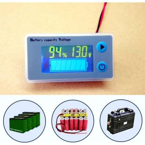 Newest Universal LCD Digital Voltmeter Car Acid Lead Lithium Battery Capacity Indicator Voltage Tester Monitor 10-100V #BO