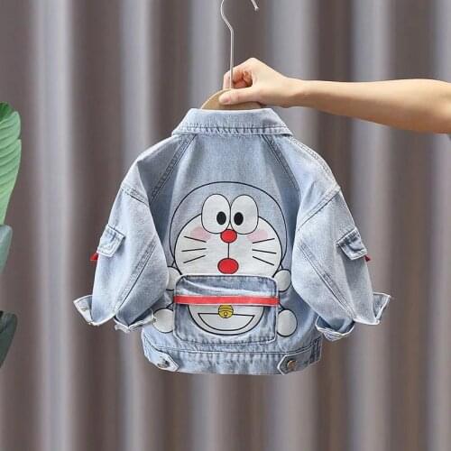 High quality Outerwear & Coats Girls Boys Denim Coats Cowboy Baby Kids Jackets Clothes Children Clothing jeans for Coat denim