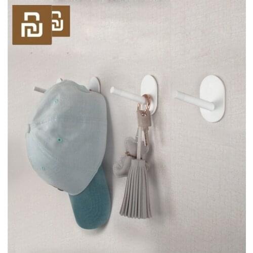 Xiaomi 3PCS Mijia 8H Adhesive Multi-function Hooks / Wall Mop Strong Hook Holder For Bathroom Bedroom Kitchen Wall Bearing 3kg