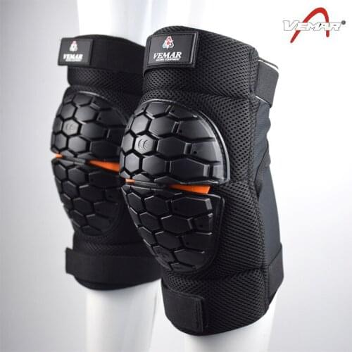 Vemar CE Certification Motorcycle Knee Guards Carbon Motocross Racing Protective Gears Motor Protector Motorbike Elbow Knee pads