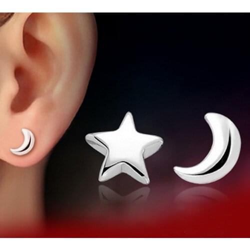 Star Moon earrings for women pendientes mujer moda boucle d oreille brincos aretes bijoux jewelry small earrings punk boho