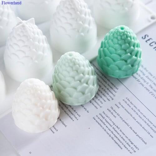 8-cavity Pine Cone Mold Handmade Soap Silicone Mold 3d Silicone Soap Form Fondant DIY Cake Chocolate Mold Cake Decors