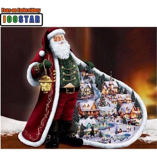 DIY Diamond Embroidery Santa Claus Cross Stitch Round/Square Drill Diamonds Painting Christmas Gifts Mosaic Needlework