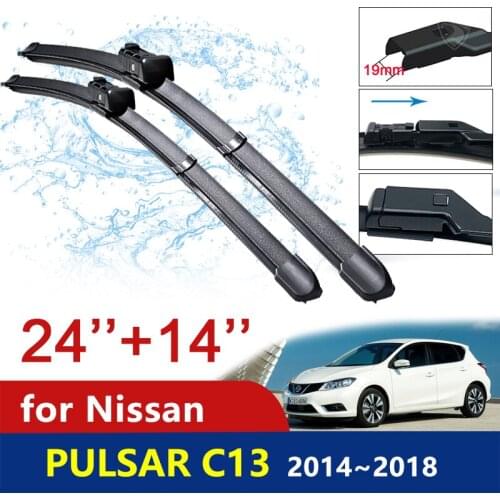 Car Wiper Blade Windshield for Nissan Pulsar C13 2014~2018 Europe Model Front Windscreen Wipers Car Accessories 2015 2016 2017