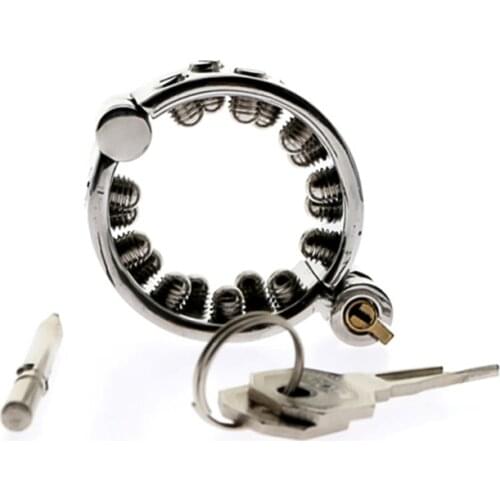 Kalis Teeth Spike Extreme Chastity Device Cock Ring Cock Lock for Men Scrotum Pendant Male Torture Devices BDSM Toys 050AIN