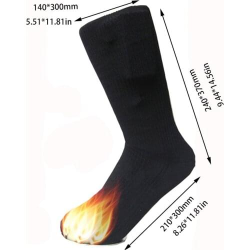 Electric Heated Socks Battery Feet Boot Winter Warmer Skiing Hunting Cycling