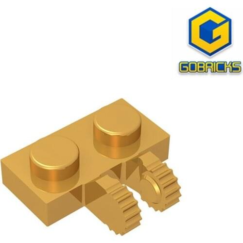 [Gobricks] GDS-823 (No.60471)PLATE 1X2 W/FORK VERTICAL - 1x2 Single side hinged plate (teeth)