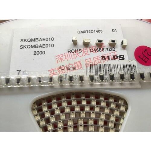 Import Japan ALPS 3*6*4.3mm SKQMBAE010 Touch Switch Inching Button SMD Foot Mount
