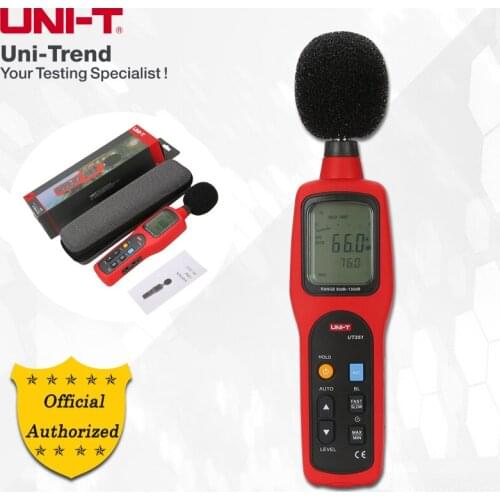UNI-T UT351 Sound Level Meter; Industrial/Home Professional Noise Meter, Upper/Lower Limit Alarms/Analog Bar Graph/LCD Backlight