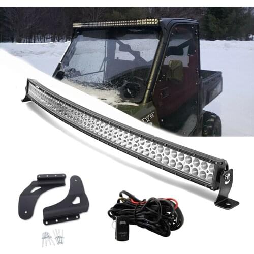 For 2013-2021 Polaris Ranger 900 1000 XP Mid-Size 50" 288 W Curved LED Light Bar Roof Mount UTV / ATV Accessories