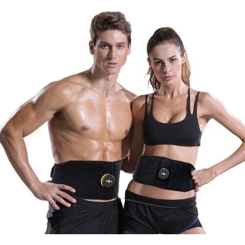 Massage Slimming Belt Electric Abdominal Trainer Muscle Stimulator Toner Weight Loss Massager Smart EMS Fitness Vibration Belt