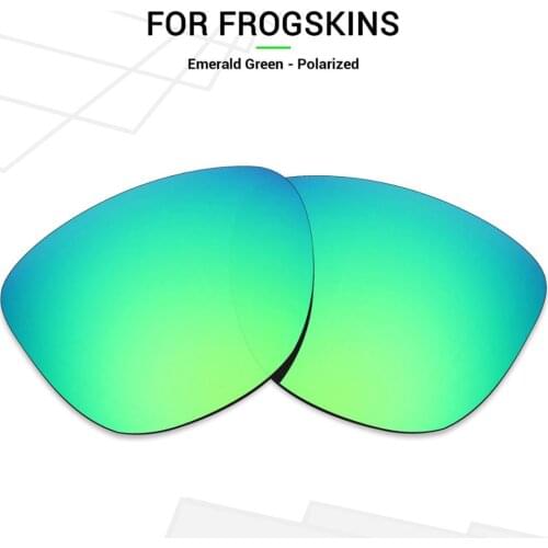 Mryok Anti-Scratch POLARIZED Replacement Lenses for Oakley Frogskins Sunglasses Emerald Green