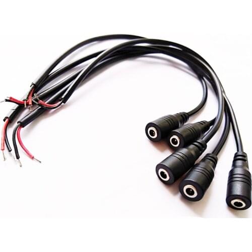 NCHTEK DC 3.5x1.35mm Female Cable Adapter Connector Cord Jack For Mobile Power,3.5/1.35 DC Female pigtail/Free shipping/6PCS