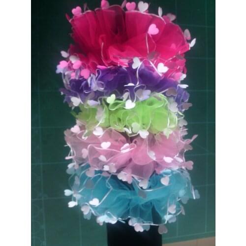 TS135 Baby children New Arrival Mini heart flower Headband Hair Rope Rubber Bands Baby Girls' Kids Cute hair Accessories