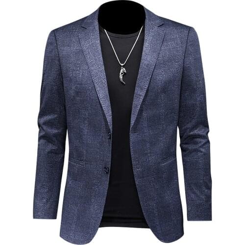 New Arrival high quality Men Suit Single Button Leisure Blazers Jacket Men mens Korean Fashion Slim Fit Casual Blazer suits