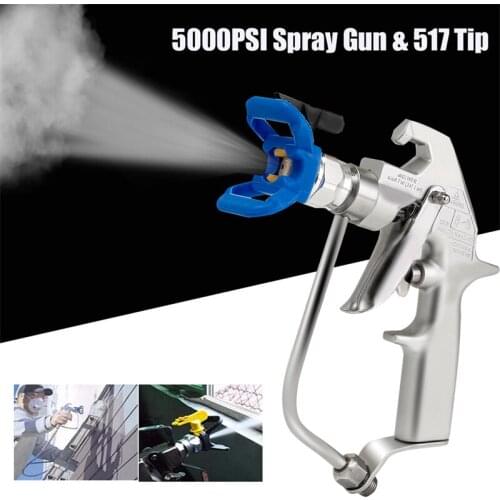 5000PSI High Pressure Airless Paint Spray Gun Sprayer With 517 Spray Tip Nozzle Guard Power Tool Accessories Spraying Machine