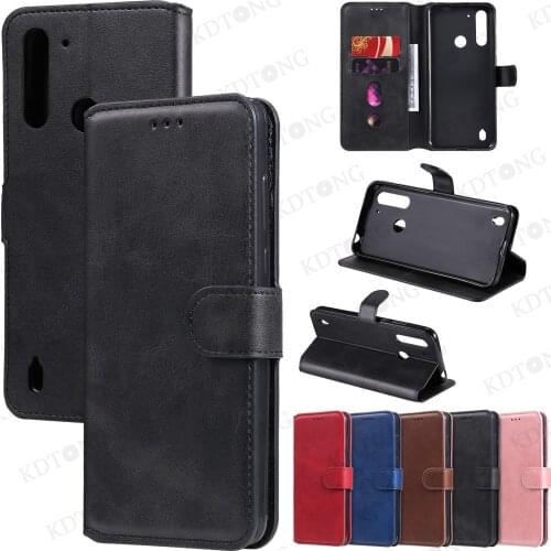 Luxury Retro Flip Leather Case For Motorola Moto E5 E6 E6S E7 PLUS One Action Vision Macro PLAY P40 Power Phone Cases Cover