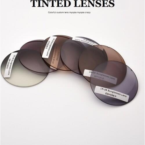 SO&EI 1.56 1.61 1.67 Sunglasses Progressive Color Changing Resin Lens Dyeing Effect Can Be Customized