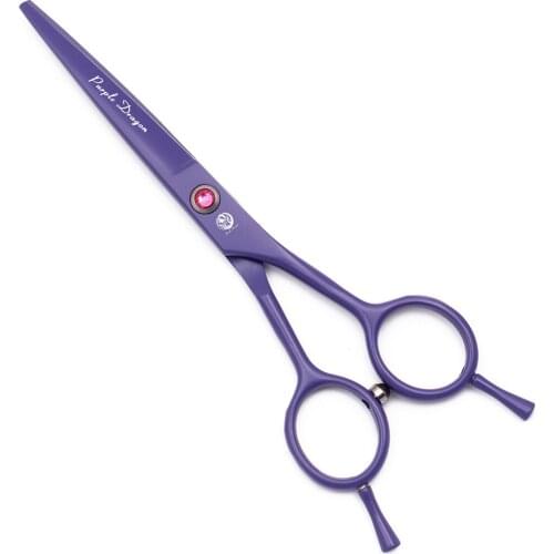 Haircut Shears Set 5.5" Pink Hair Thinning Scissors Japan Stainless Barber Shop Purple Dragon Salon Supplies 1012# Dropshipping