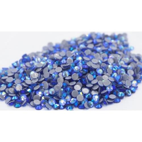 Light Sapphire AB стразы SS6~SS30 Hotfix Rhinestones Iron On Flatback Glass Nail Art Rhinestone Crystal AB DIY Decorations