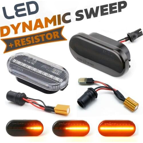 LED Dynamic Side Marker Turn Signal Light Indicator For SEAT Inca Ibiza 6L Leon 1M MII Exeo Toledo Altea Alhambra Arosa Cordoba