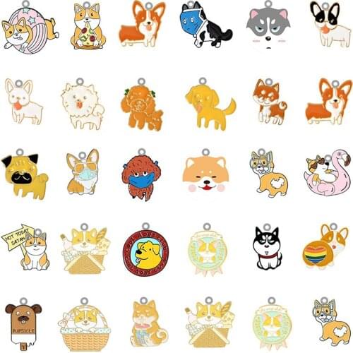 TAFREE Dog Two Hake Kejido Modeling Play Pattern Creative 2021 Fashion Epoxy Pendant Acrylic Jewelry For Friends