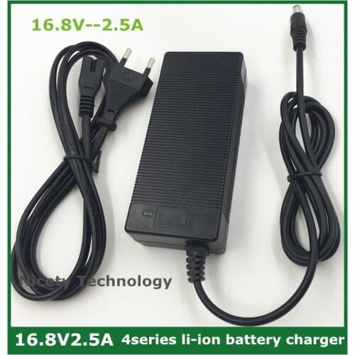 16.8V2.5A 16.8V 2.5A lithium li-ion battery charger for 4 series 14.4V 14.8V lithium li-ion polymer batterry pack good quality