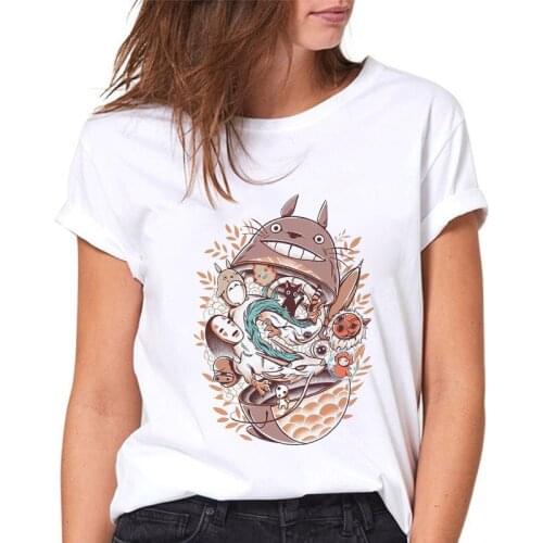 Women T-shirts Harajuku Kawaii Ladies T Shirt Ullzang Female Tshirt Funny Cartoon Ladies Tee Tops Cute Anime tee shirt femme