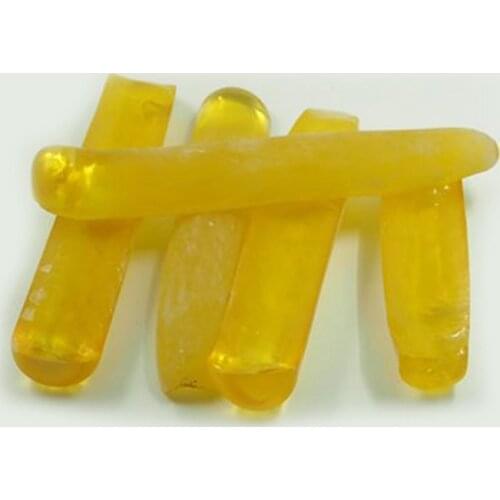 0.1kg /bag Laboratory lemon corundum material loose gemstone uncut yellow sapphire 21# rough for jewelry making