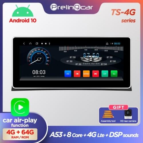 10.25 inch 4G Lte Android 9.0 Car multimedia navigation GPS DVD player For Honda top Accord 8 2008-2013 year screen Radio stereo