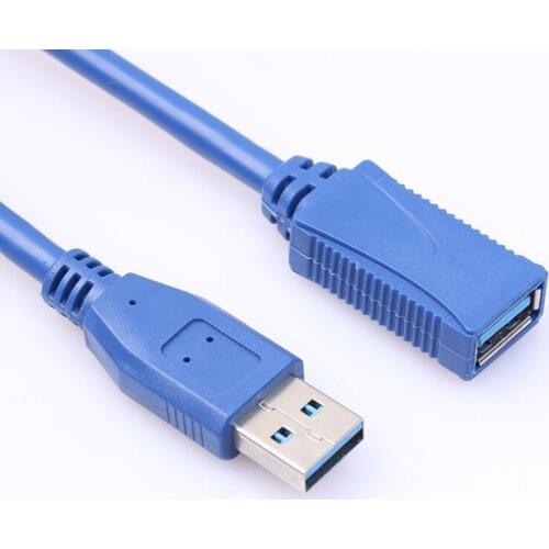 100pcs/lot 0.5m/1m/1.5m/3m USB 3.0 A-Male to A-Female Adapter Cord Extension Cable