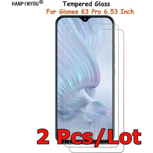 2 Pcs/Lot For Gionee K3 Pro K13pro 6.53" Tempered Glass Screen Protector Ultra Thin Explosion-proof Protective Film + Clean Kit