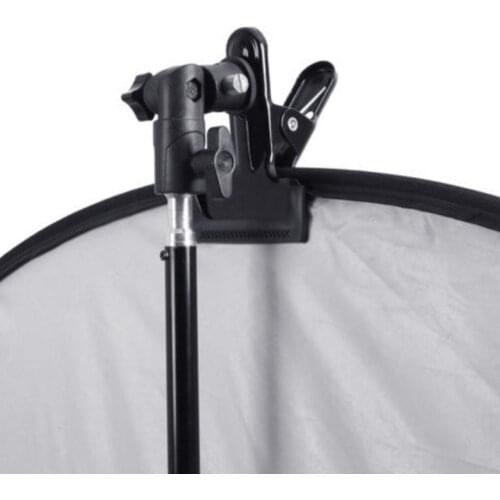 315g Reflector Clamp Clip Holder Light Stand Attachment Screw Swivel 1/4" Adapter Mount 3/8" Reflector For Photo to Studio M8R2