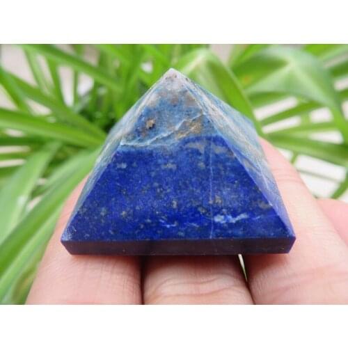 AA Rare Nature Blue Lapis Lazuli Crystal Pyramid Point Healing 27g