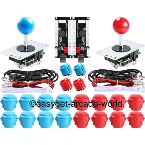 Arcade DIY Kits Part MAME Cabinet & For Windows Systems & 20 X Arcade Push Buttons + Zero Delay PC Encoders + 5 Pin Joysticks