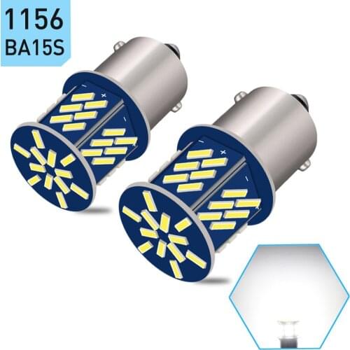 2pcs 1156 BA15S P21W S25 LED Car Lamp 7506 7507 Led Bulb Car Rear Backup Reverse Light DRL For VW Jetta Golf 4 5 7 6 CC 24SMD