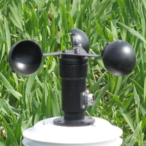Three cup wind speed sensor / wind speed transmitter / wind speed meter / solar automatic tracking controller