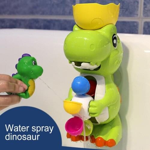Kids Shower Bath Toys Cute Yellow Duck Waterwheel Elephant Toys Baby Bathtub Faucet Bathing Water Spray Dabbling Toy Gift New