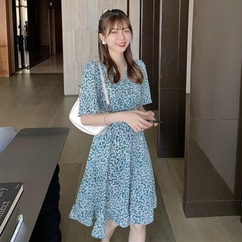 Summer Boho Printed Mini Dress Women V Neck Holiday Beach Dresses A Line Short Sleeve Wrap Dress Vestidos