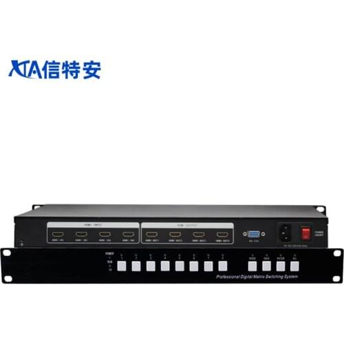 HD HDMI Matrix Switcher 4x4/8x8/16x16 8 in 8 out 9/12/16 Digital Mixed Audio And Video Engineering Level Seamless Switching