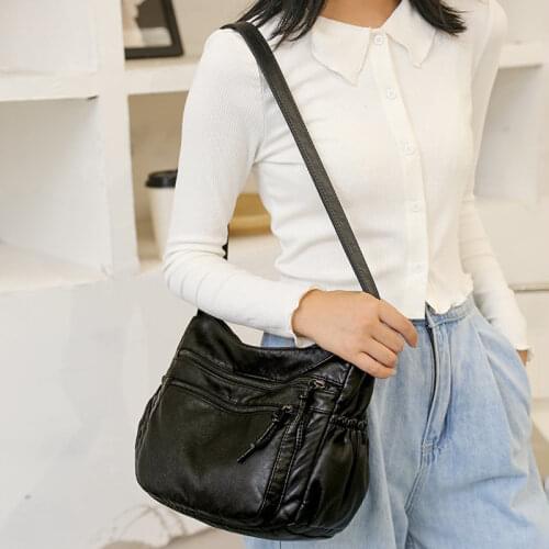 New Fashion Soft Leather Bags Women Shoulder Bags Luxury Handbags Women Bag Designer Crossbody Bags For Women 2021 Messenger Bag
