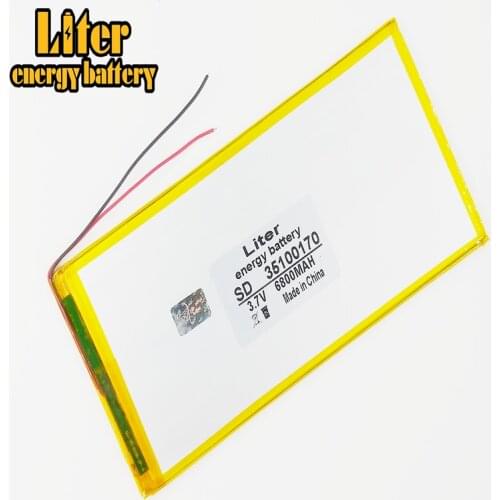 New original 10 inch tablet polymer lithium battery 3.7 V 6800 mah 35100170 large capacity