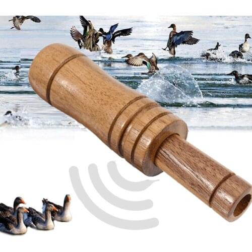 Outdoor Camping EDC Whistle Wooden Hunting Whistle Wild Duck Goose Calling Tool Kit